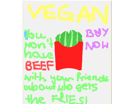 Vegan Fries Ad For @EmmaBirdLover