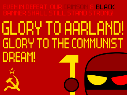 GLORY TO OUR CRIMSON AND BLACK BANNER!