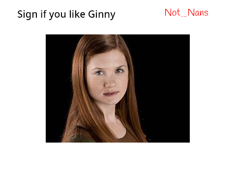 Sign if you like Ginny Remix