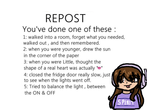 Repost if you’ve done these before