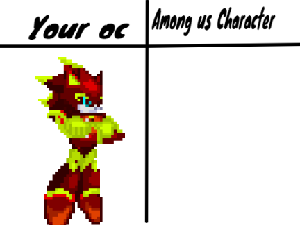 Put your oc and I will make it into a among us character remix