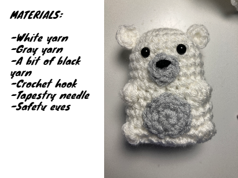 Mini polar bear pattern