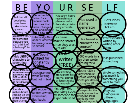 Writer Bingo remix