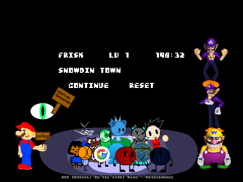 Add Yourself on the Undertale Start Menu
