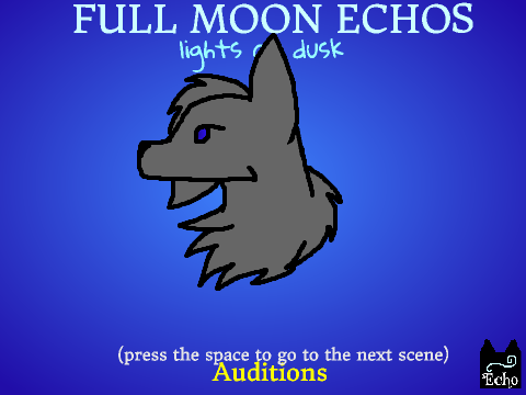 Full Moon Echos- Lights at Dusk auditions