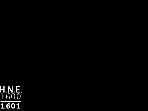 Hebrew Number Evolution (1600 --> 1601)
