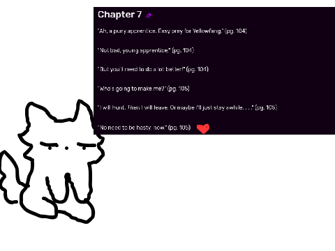 Auditions for Yellowfang!