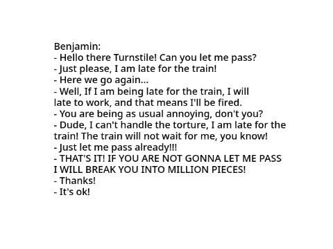 My Benhamin lines