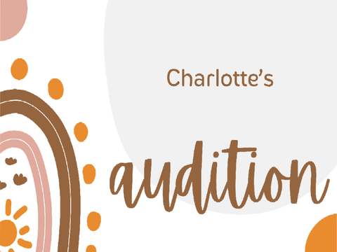 my audition:...