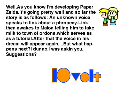 Paper Zelda Story Development