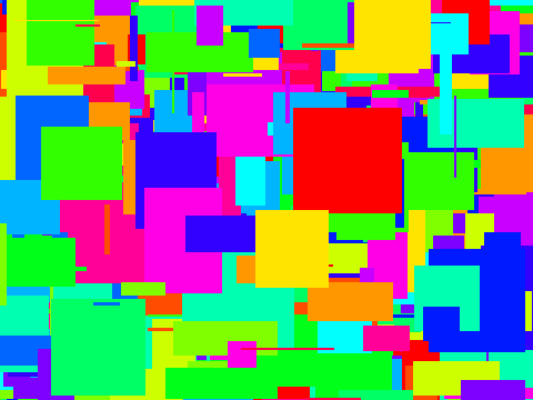 Render rectangle and triangles