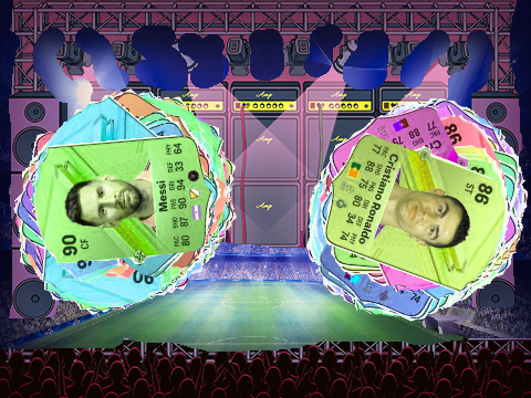 Messi vs Ronaldo dance battle at a rave [WARNING]