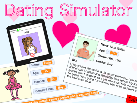 Dating simulator #story #games