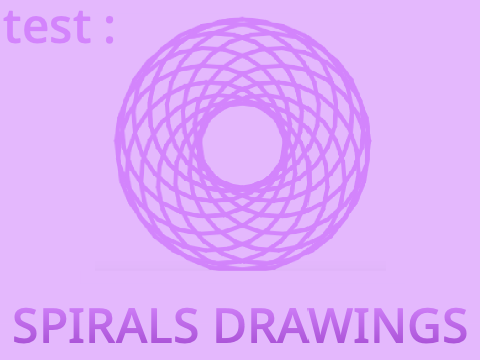 test : SPIRALS DRAWINGS (100%pen)