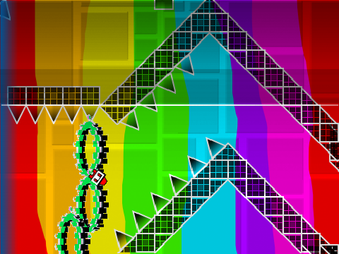 Geometry Dash Wave Challenge #9 BUFFED