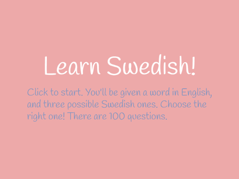 Learn Swedish!