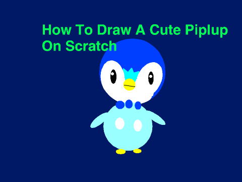 How to Draw Pokemon Piplup on Scratch