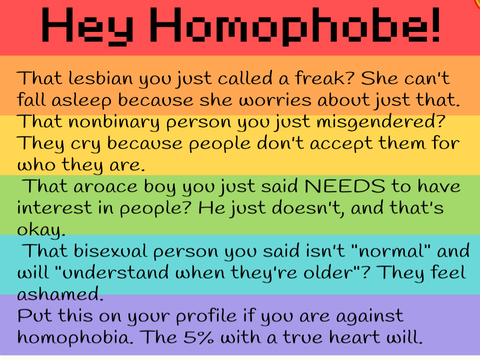Hey Homophobe!  