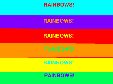 RAINBOWS!!!!