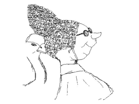 Breton Woman with lace headdress
