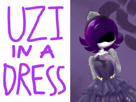 Uzi Doorman in a dress! | #art #murderdrones