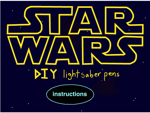 DIY Lightsaber Pens // May the Fourth be with You