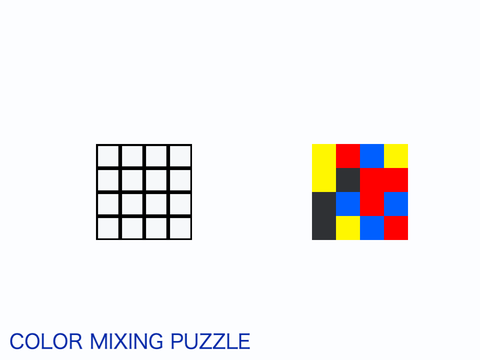 Color mixing puzzle