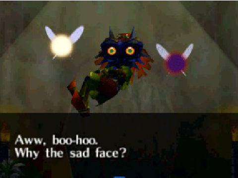 Aww, boo-hoo. Why the sad face?