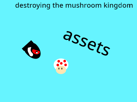 backwards mario(destroying the mushroom kingdom) assets