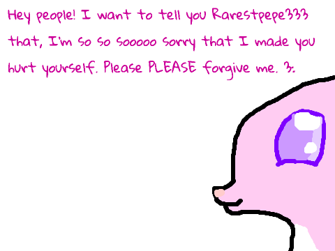 I'm very sorry for what I did to you rarestpepe333.