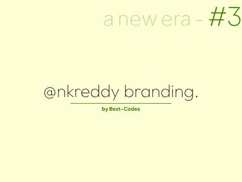 #3 - Branding for nkreddy (request)