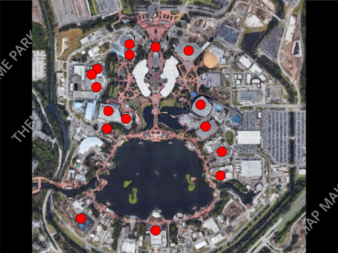 Theme Park Map Maker (Map: Epcot)