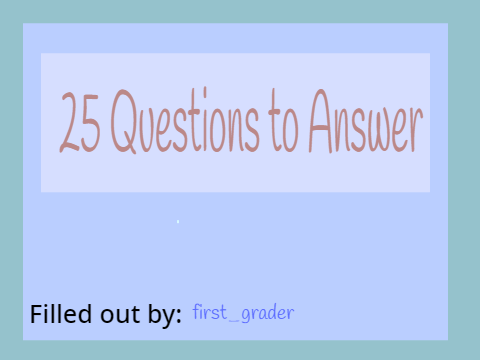 25 Questions to Answer remix