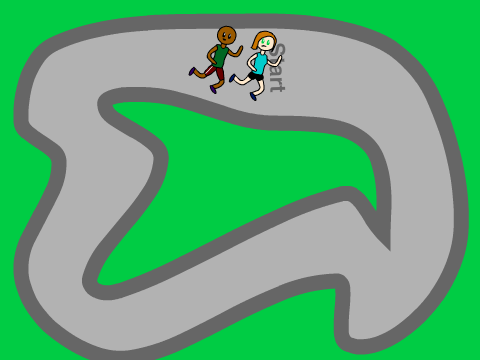 Danny vs Janet multiplayer racing game