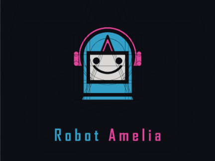 Robot Amelia Logo_ Banner