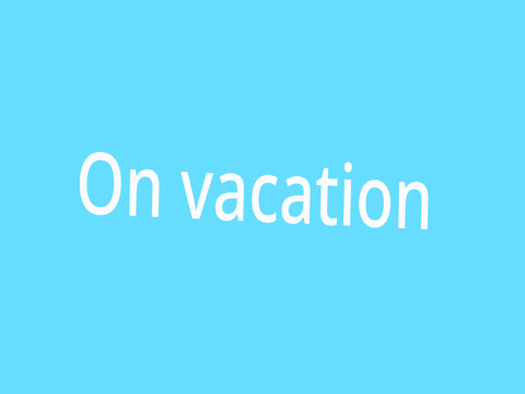 On vacation 