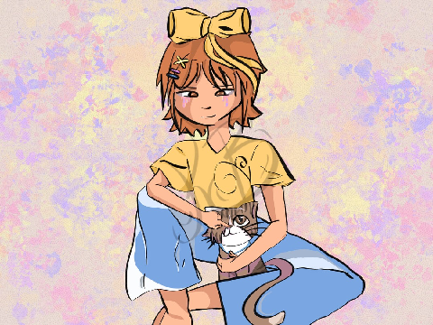 Floof Fan Art (ALSO HAPPY FOURTH OF JULY)