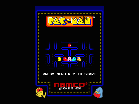 pac-man mobile menu test thing