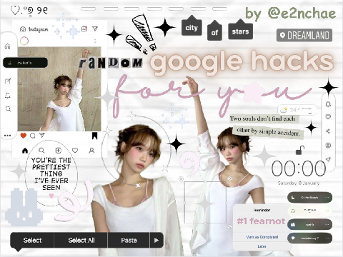 ᘏ google # hacks ! ⊹