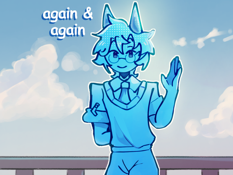 again & again ✦ animation meme