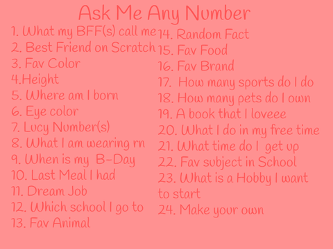 Ask Me Any Number  
