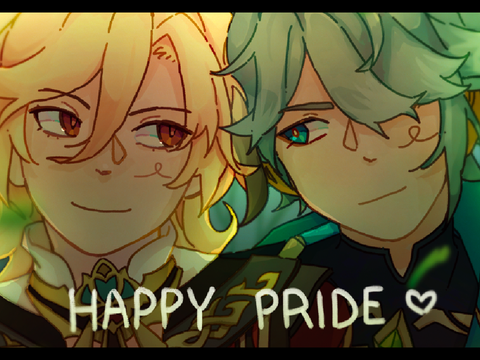 Happy (late) Pride!! kavetham hoyo pride month art collab