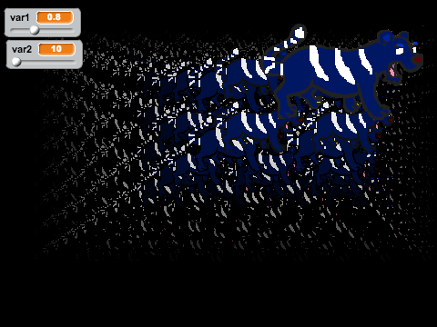 3D pyramid with cloning! (my sprite)