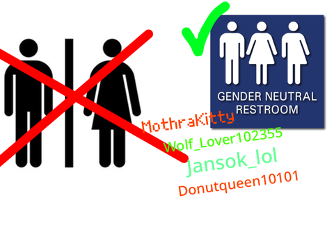 WE NEED NON-BINARY BATHROOMS!!! REMIX!! remix remix remix
