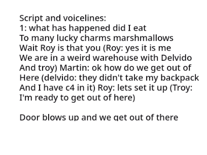 Script and voicelines of Tentsion (chapter 1)
