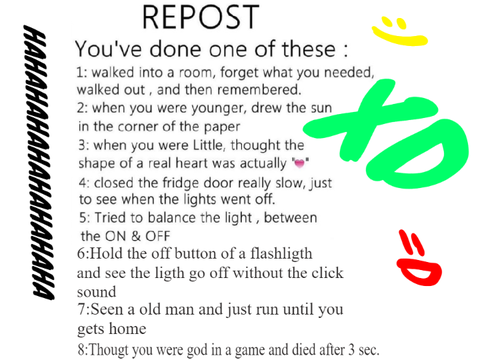 Repost if you’ve done these                                                 (Remix)