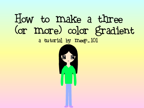 How to make a three-color gradient