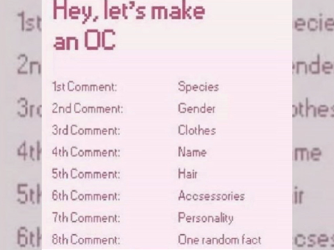 ☆ ima make an oc ☆