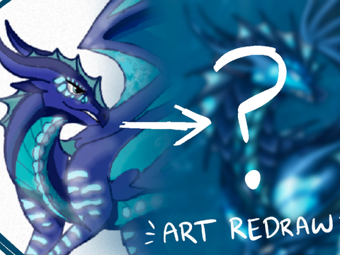 ↫ 2 year art redraw ↬ ~ tsunami