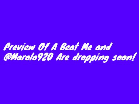 Preview Of A Beat We're Dropping Soon